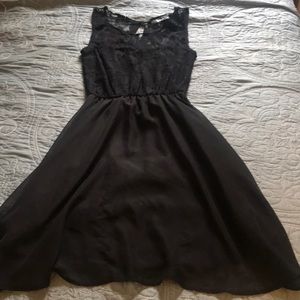 Lacy little black dress!